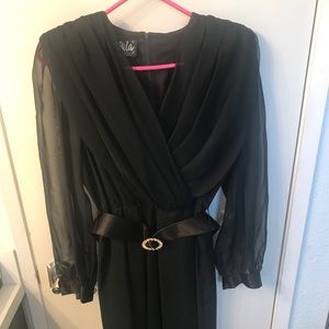 Ursula of Switzerland black dress vintage